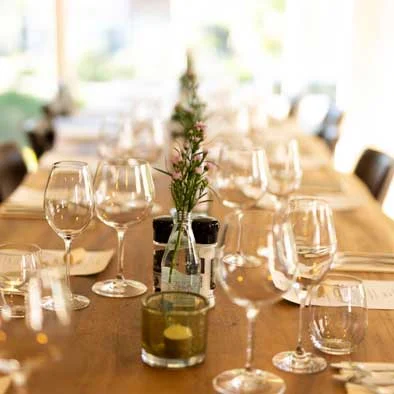 Private Dining gedekte tafel